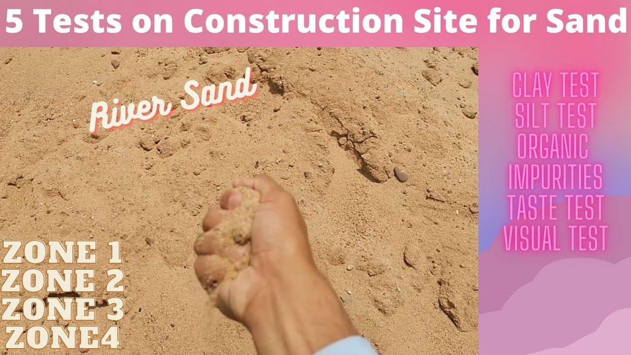 Sand Quality check for construction | Sand Quality for 'Plastering' & 'Concrete'