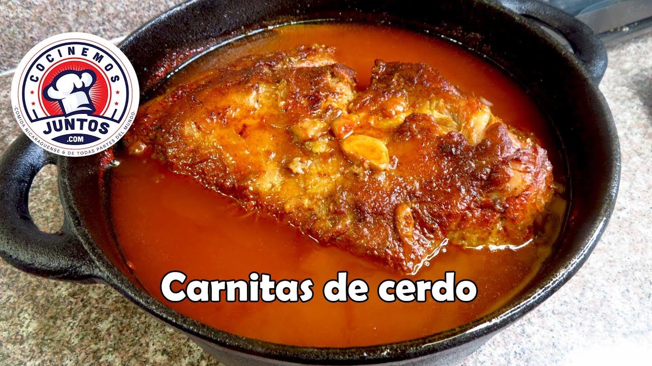 Como hacer carnitas de puerco para tacos o burritos