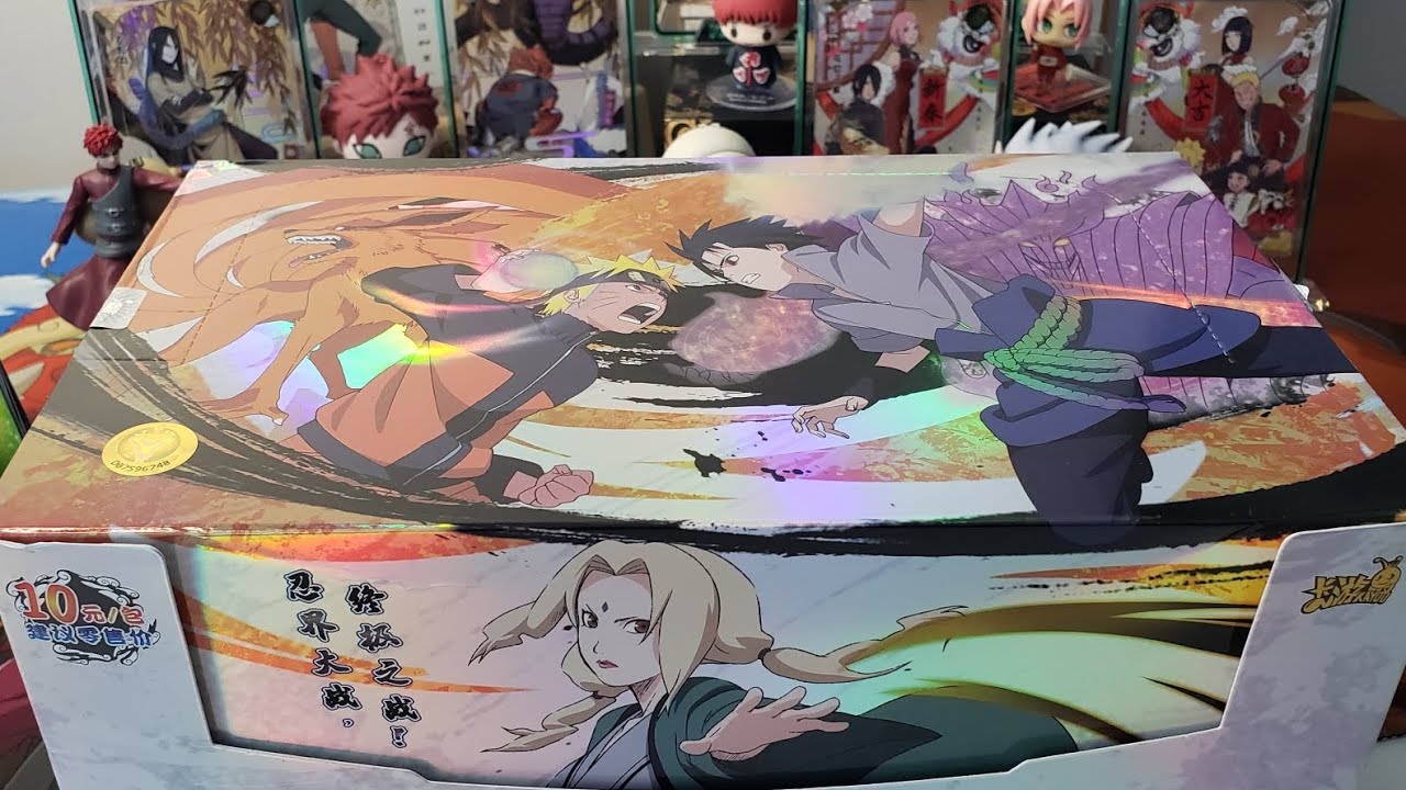 T4W2 Открытие коробки Наруто Кайю!!! НАРУТО!!!! САСКЕ!!! ...Цунаде Химэ. 🤣