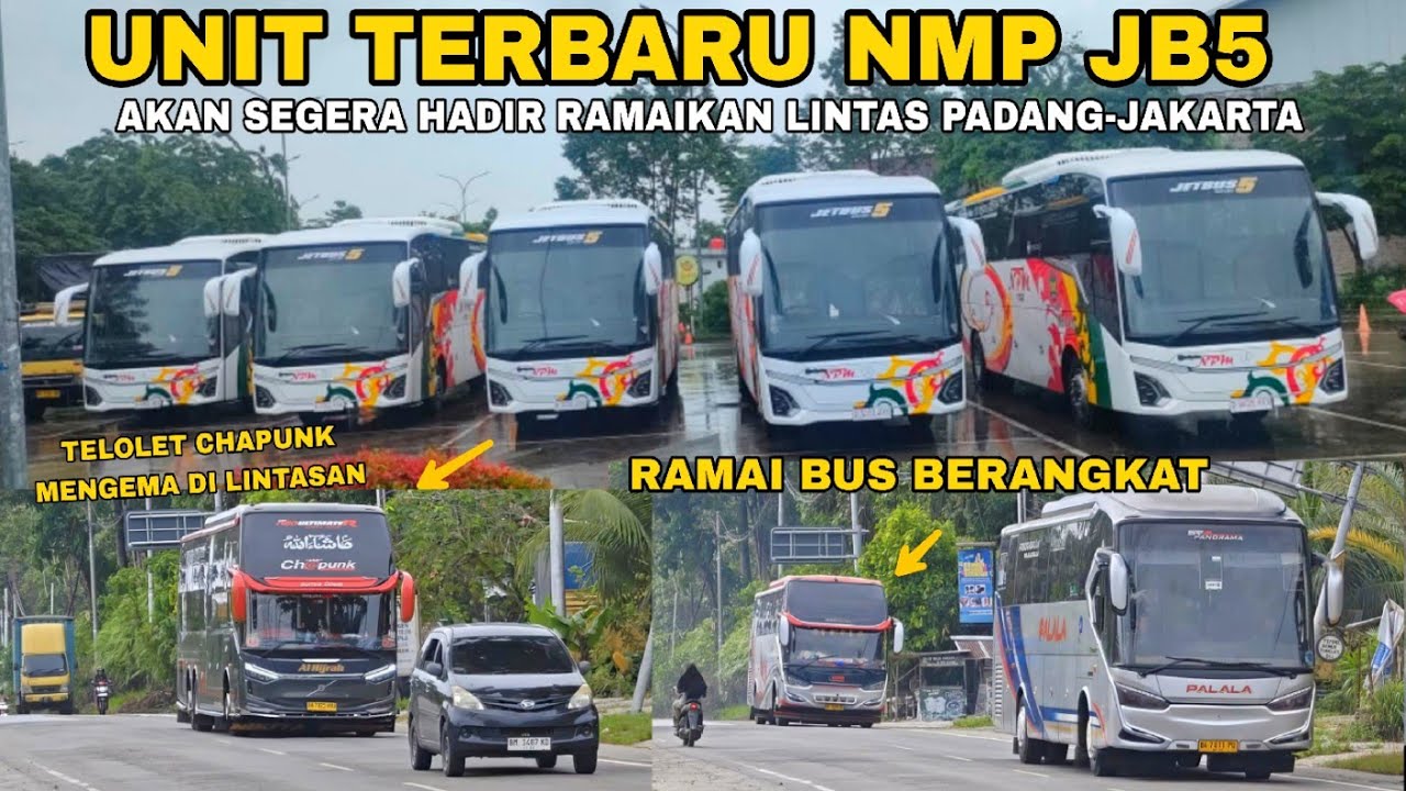 PALALA DAN MPM KONVOI MESRA UNIT BARU BUS NPM JB5 AKAN SEGERA RAMAIKAN LINTAS PADANG-JAKARTA 