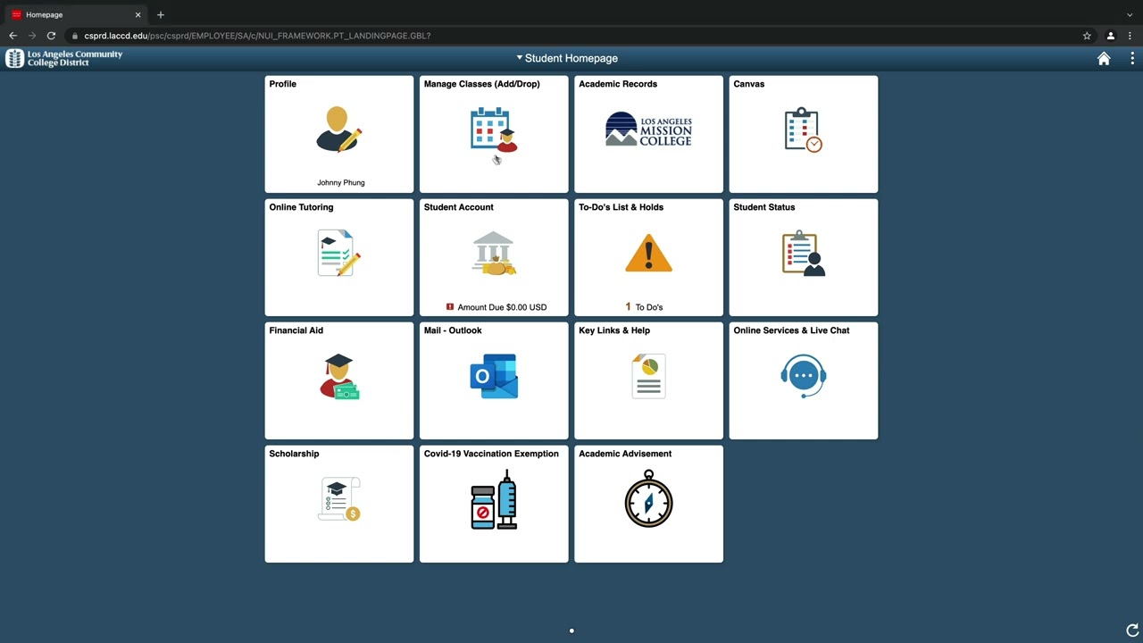 How To Add or Drop LACCD Classes - Fall/Winter 2022