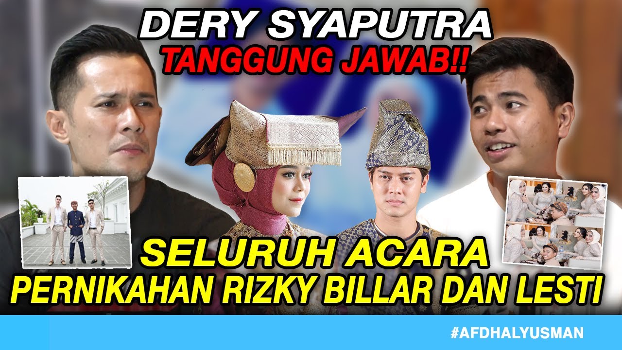 FAKTA TENTANG PROSES KESELURUHAN ACARA PERNIKAHAN RIZKY BILLAR DAN LESTI,DERY SYAPUTRA,AFDHAL YUSMAN