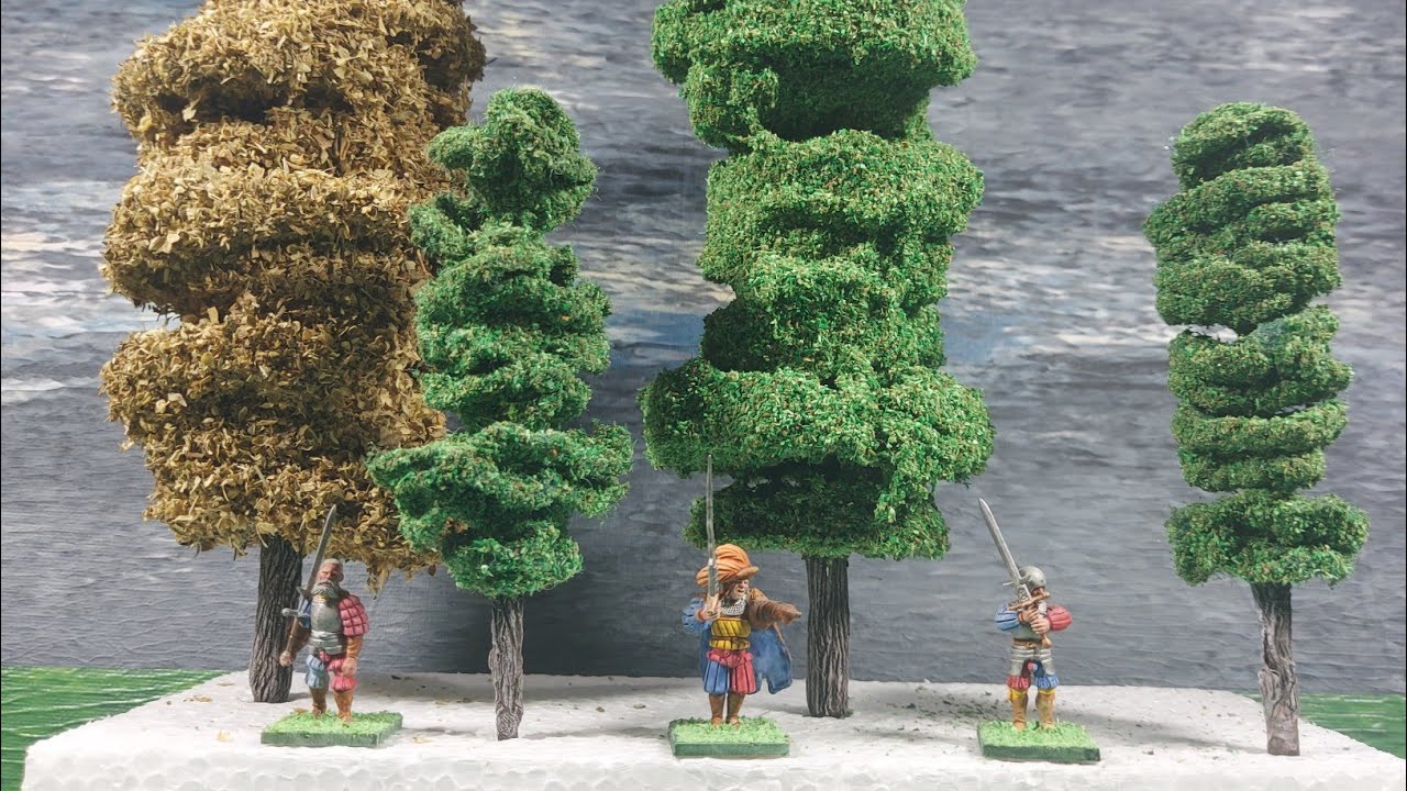 Make your own wargaming trees #scenerybuilding #terrainbuilding #ttrpg