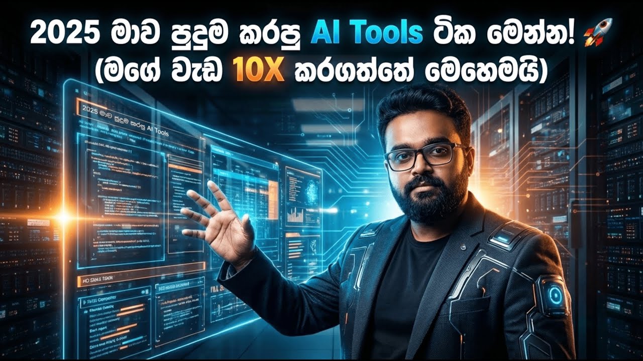 2025 මාව පුදුම කරපු AI Tools ටික මෙන්න! 🚀 (මගේ වැඩ 10X කරගත්තේ මෙහෙමයි)