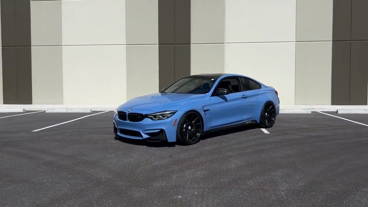 Yas Marina Blue M4 looking tough #bmwm4 #bmwmperformance