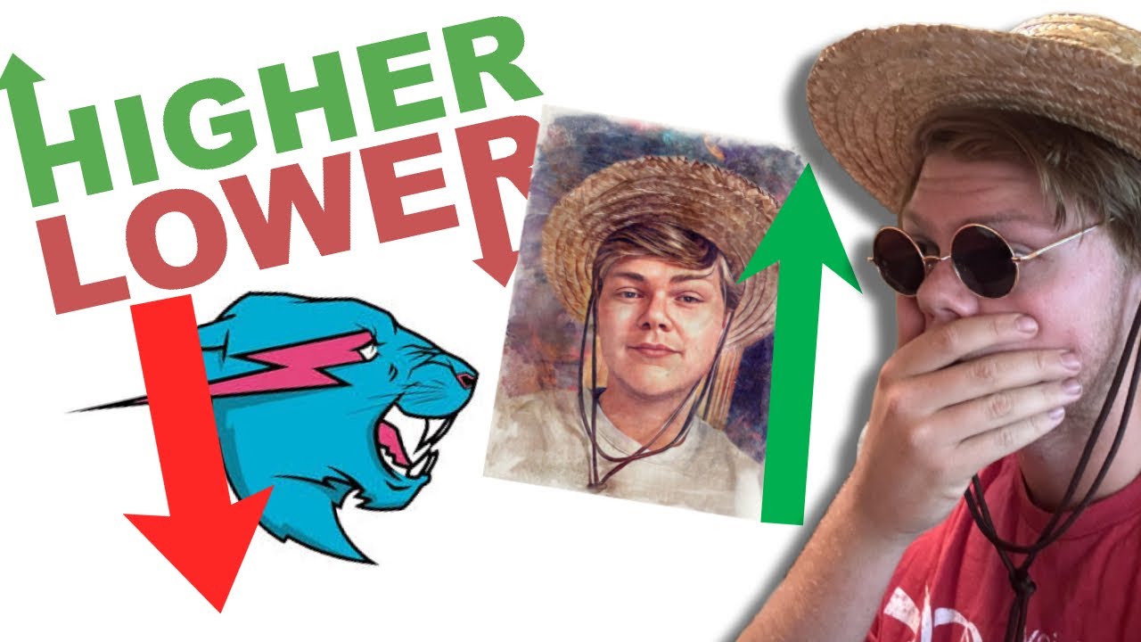 Higher Or Lower But Its Youtube Subscriber Count