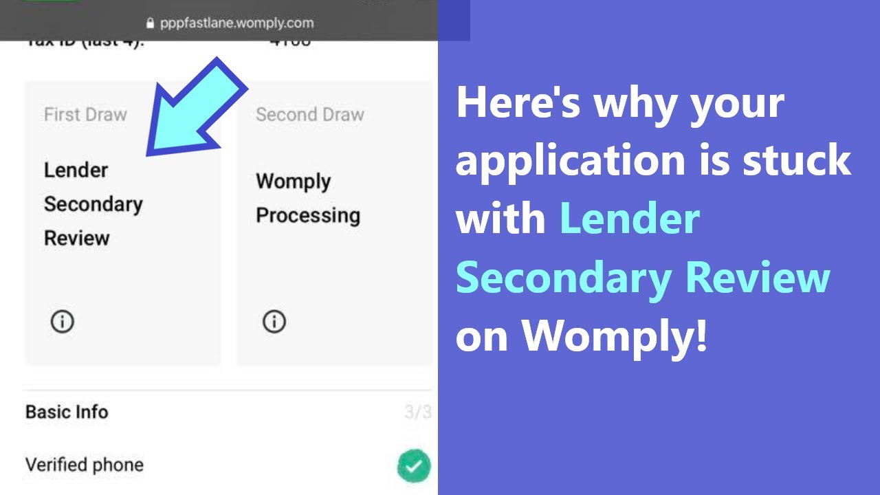 Lender Secondary Review - real meaning of Womply status! Here's why you're getting it for so long..