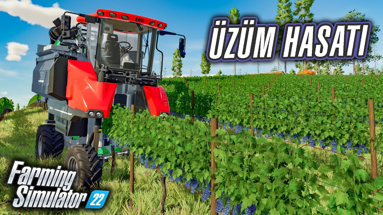 🍇ÜZÜM HASATI! KENDİ KENDİNİ TESVİYE EDEN MAKİNE | FS 22 Platinum Expansion - Silverrun MAP | Bölüm 8