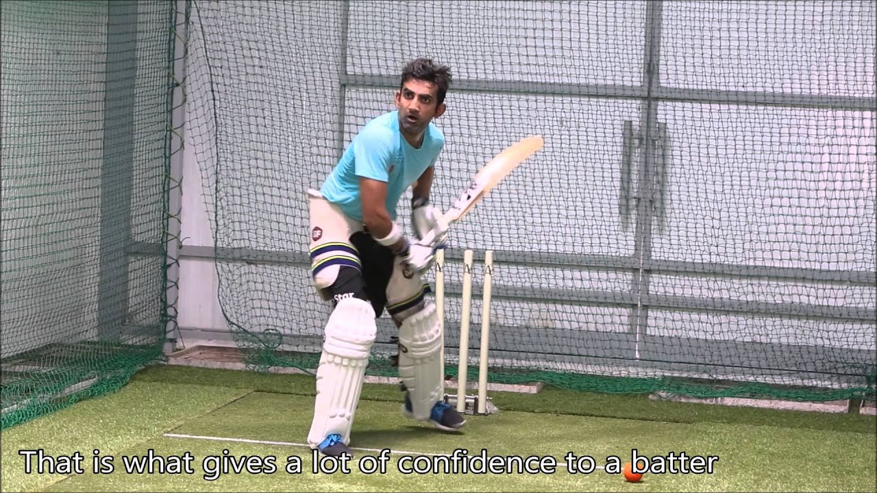 Gautam Gambhir Quality Practice with Spingball