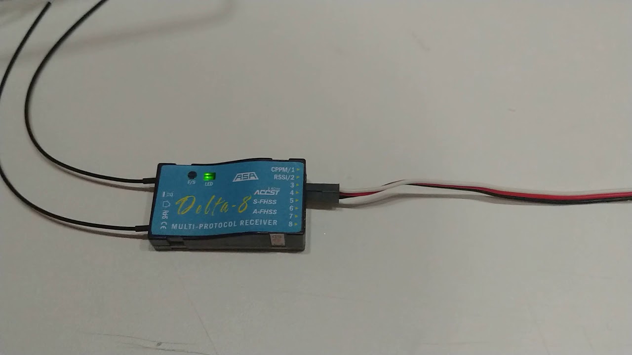 Bindar receptor Delta 8 no rádio Aurora 9 Hitec português