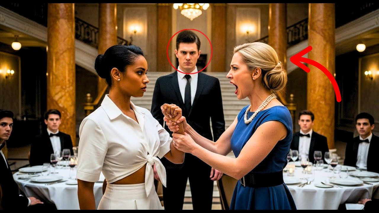 White Woman Tore The Dress of Black woman Thinking She was Just Waitress–Her Billionaire Husband Saw