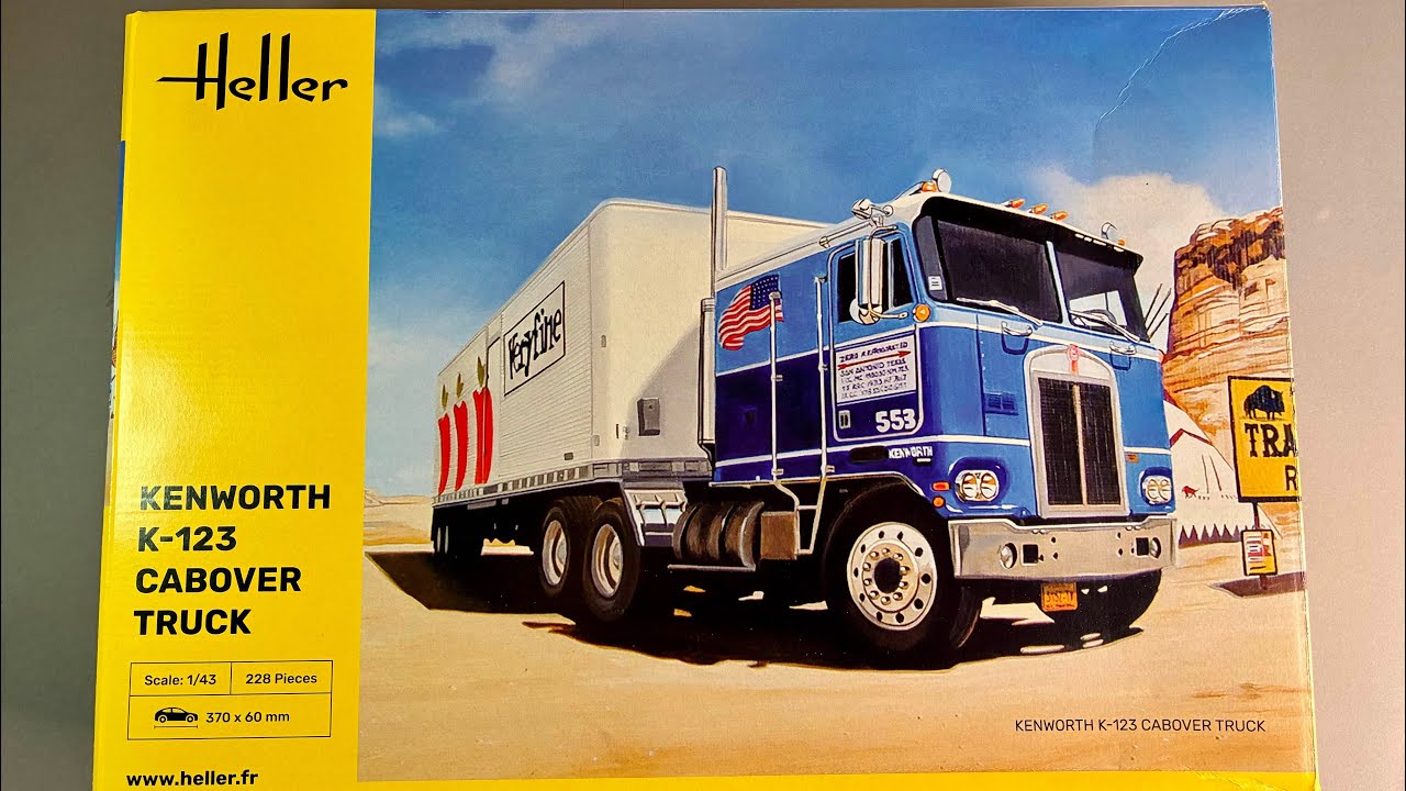 Kenworth K-123 Cabover Truck, Heller 1/43, a closer look