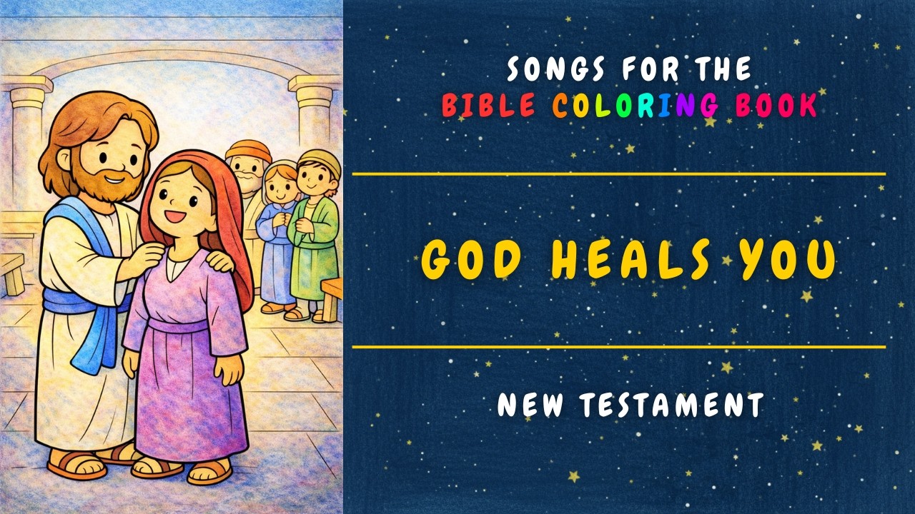 God Heals You - A melodic and uplifting hip hop song for kids about Jesus healing with love