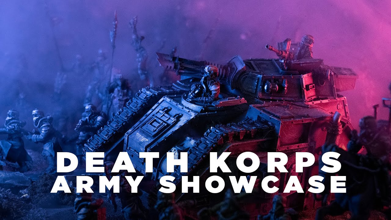 Миниатюры для настольной игры Warhammer 40k: демонстрация армии Корпуса Смерти Крига (дань уважен...