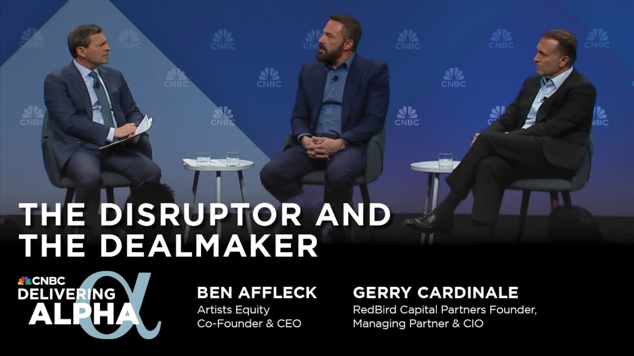 The Disruptor and The Dealmaker with Ben Affleck and Gerry Cardinale at CNBC's Delivering Alpha