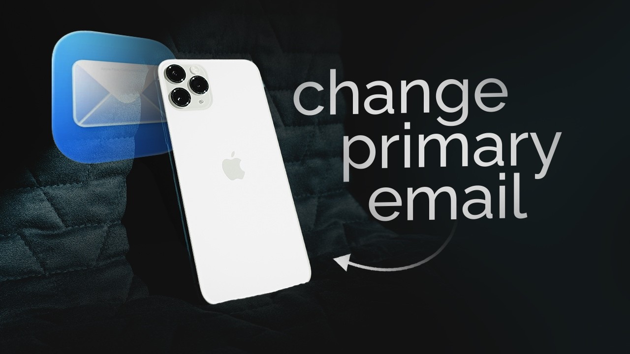 Как изменить основной адрес электронной почты на iPhone