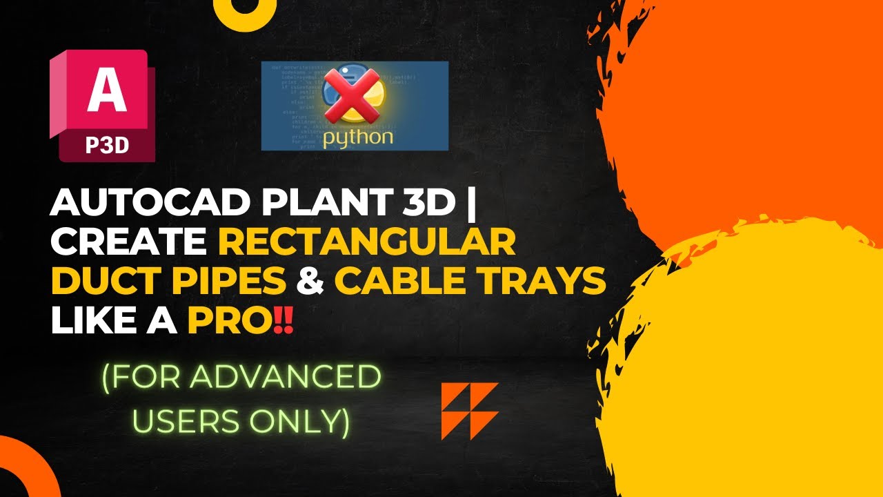 AutoCAD Plant 3D | Создание прямоугольных воздуховодов, труб и кабельных лотков