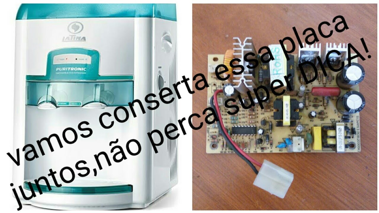 placa de filtro (purificador de água) latina não funciona,não tem os 12vdc, acompanhe!!!