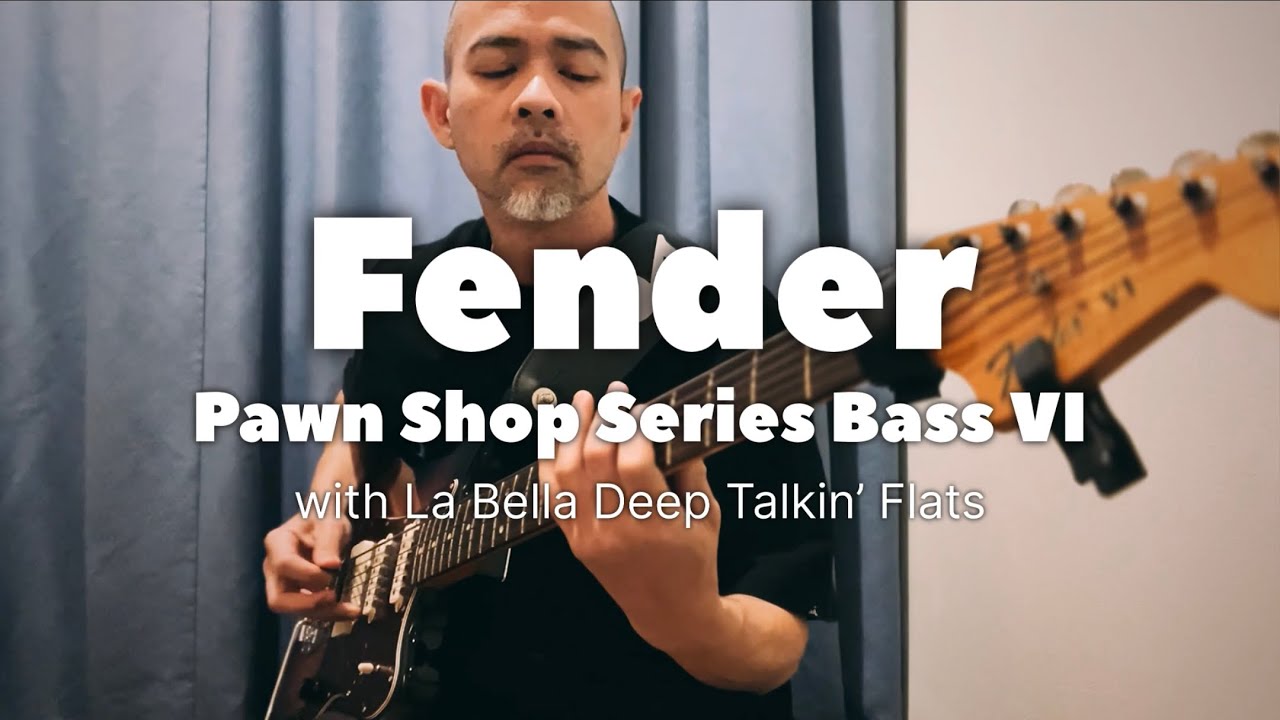 Fender Pawn Shop Series Bass VI with La Bella Deep Talkin&rsquo; Flats Short Demo