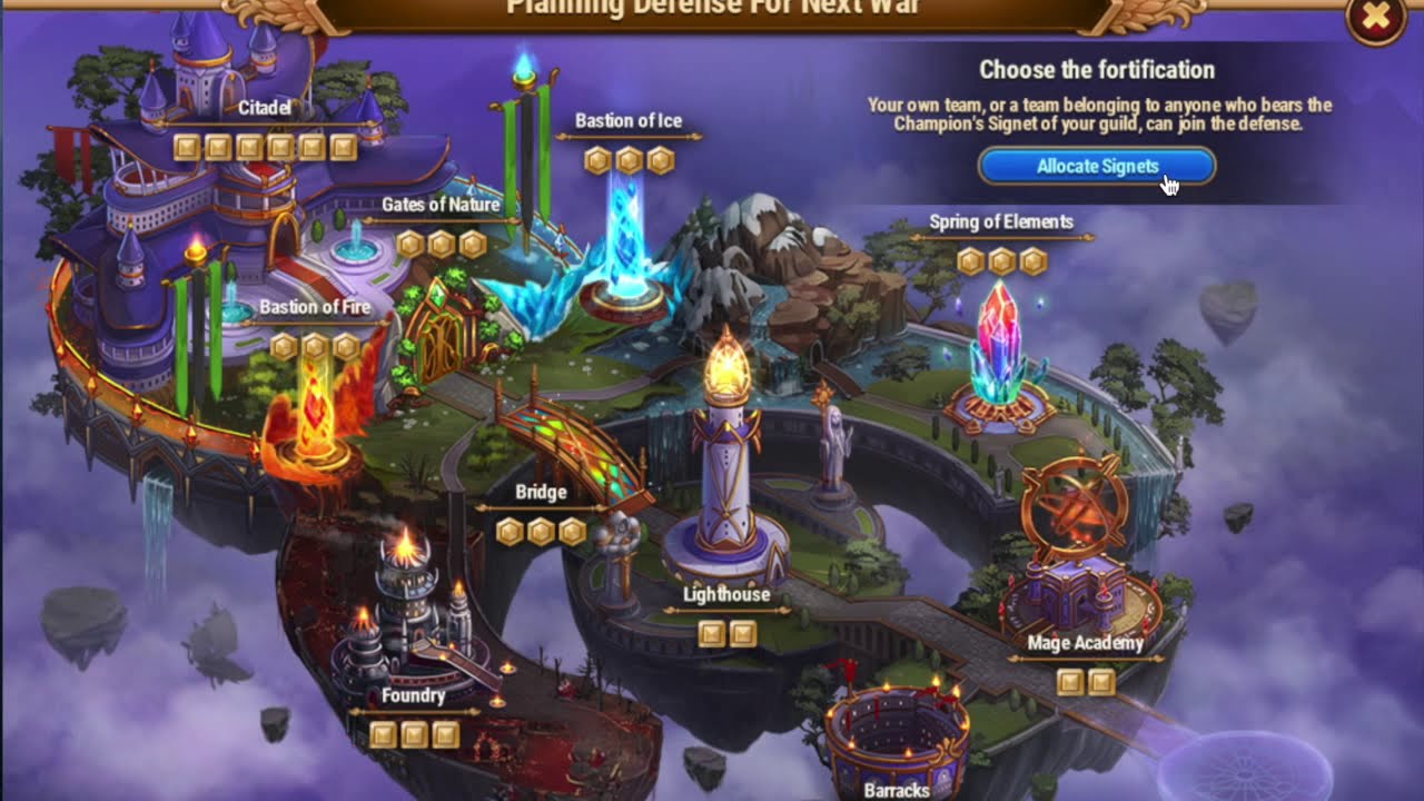 HERO WARS - FB Signets & Champions of the Guild Status Basics