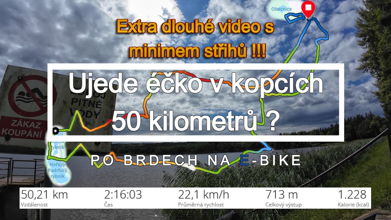 Ujede éčko padesát kilometrů v kopcovitém terénu a s fakt velkým pilotem ? - po Brdech na E-Bike