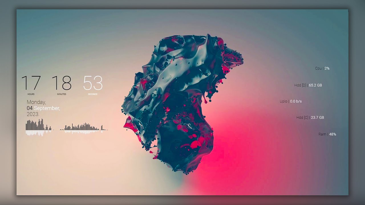 Make Windows 11 Look Cool With Only Rainmeter | Simple Windows Customization