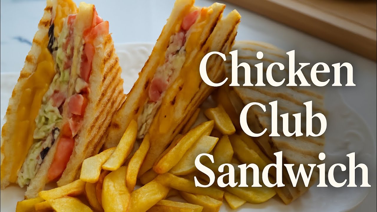 Chicken Club Sandwich Recipe 🥪| Crispy, Saucy & Ready in 10 Minutes