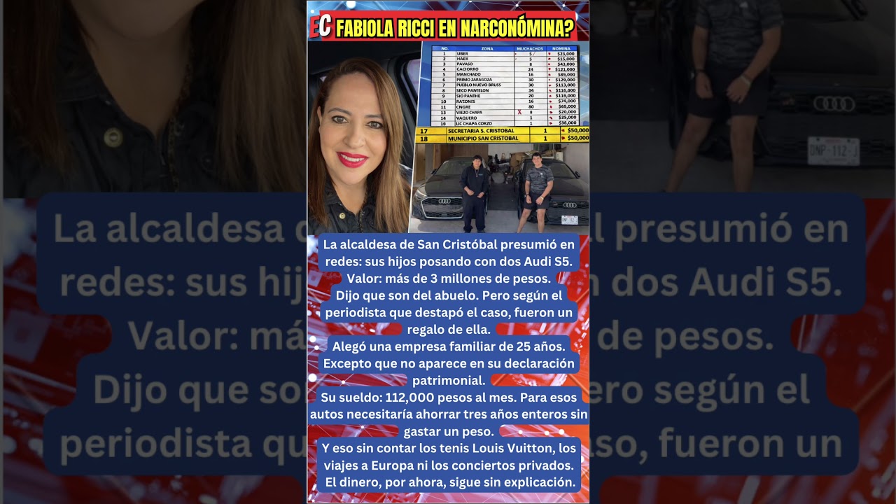 🚨 Alcaldesa presume Audis de lujo&hellip; pero su sueldo no alcanza ni para uno