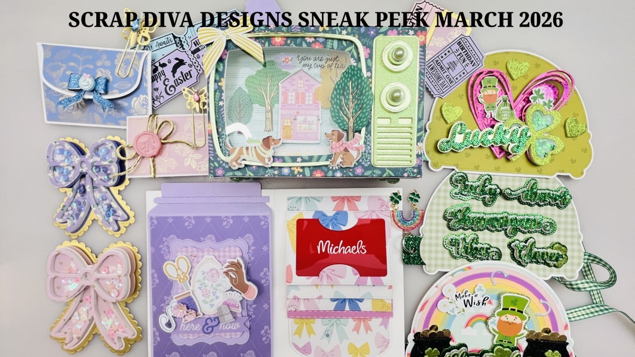 Предварительный показ проектов марта 2026 года #sneakpeek #scrapdivadesigns @ScrapDiva29 #papercr...