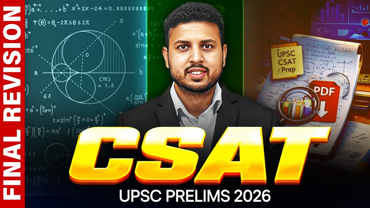 CSAT - FINAL REVISION One Shot 🔥 | for UPSC Prelims 2026