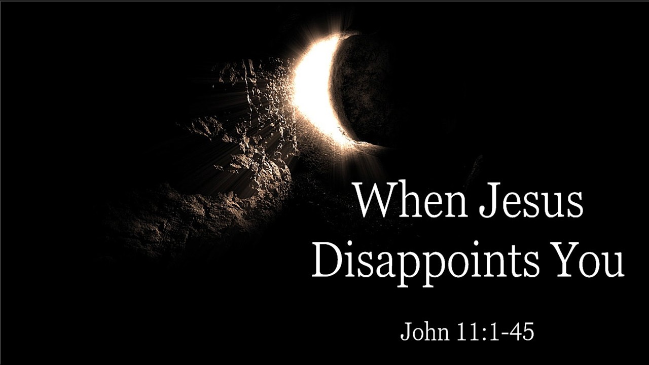 When Jesus Disappoints You