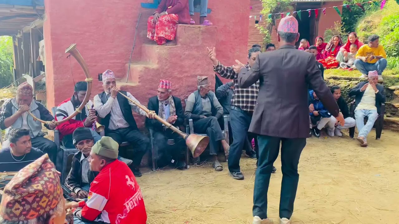 Gyan bahadur bista dancing at Pahakateri 2081