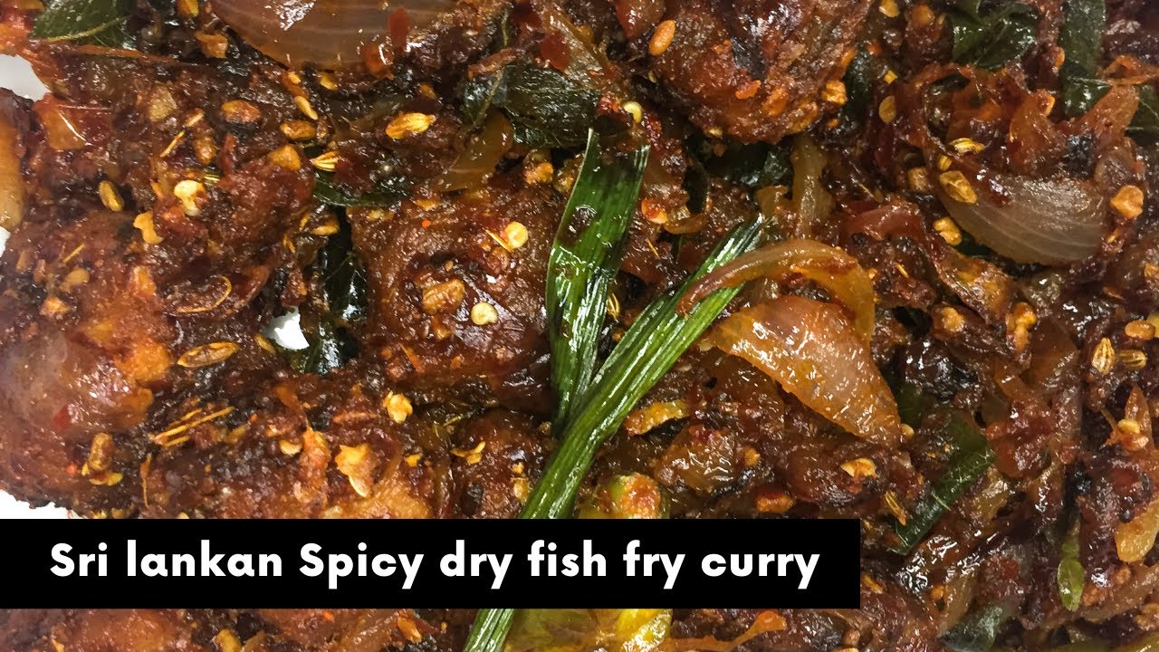 Spicy dry fish fry curry /Sri Lankan style Spicy dry fish fry curry #dryfishcurry