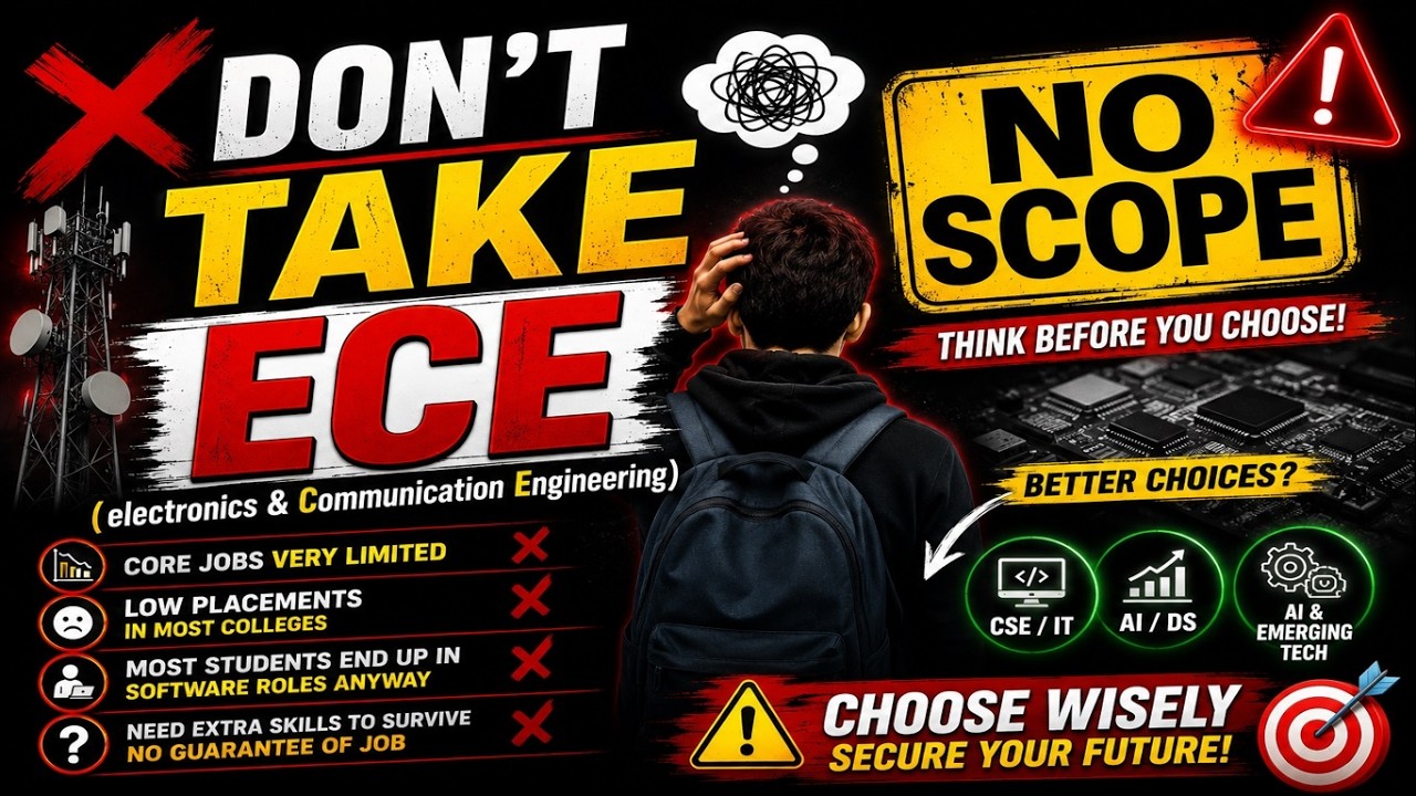 ECE Branch Worth it or Not? 😱| ECE Reality | Electronics & Communication Engineering Scope Explained