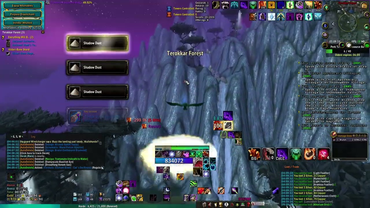 [Synastria] Lullehツ - [Witch] v Skettis/Arakkoa Feather Farm