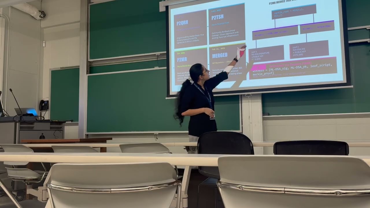 BIP 360, Post Quantum Cryptography- presented at Columbia Uni- Entrepreneurship and Venture club