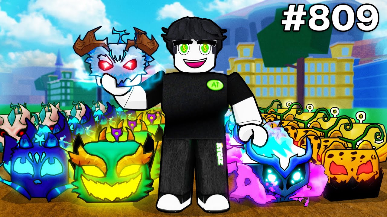 Я вытащил 809 Дьявольских фруктов и получил Йети Блокс Фрукты!