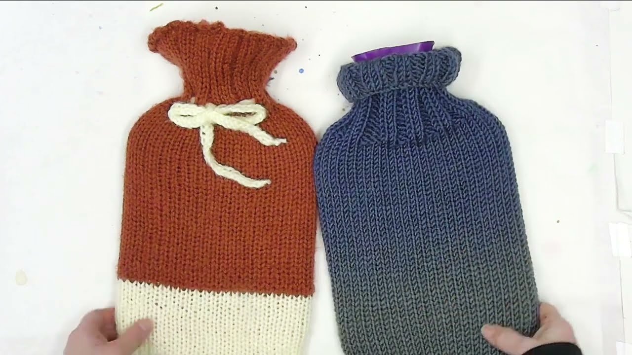 Easiest Knit Hot Water Bottle Cover! Free Circular Knitting Machine Project for Beginners