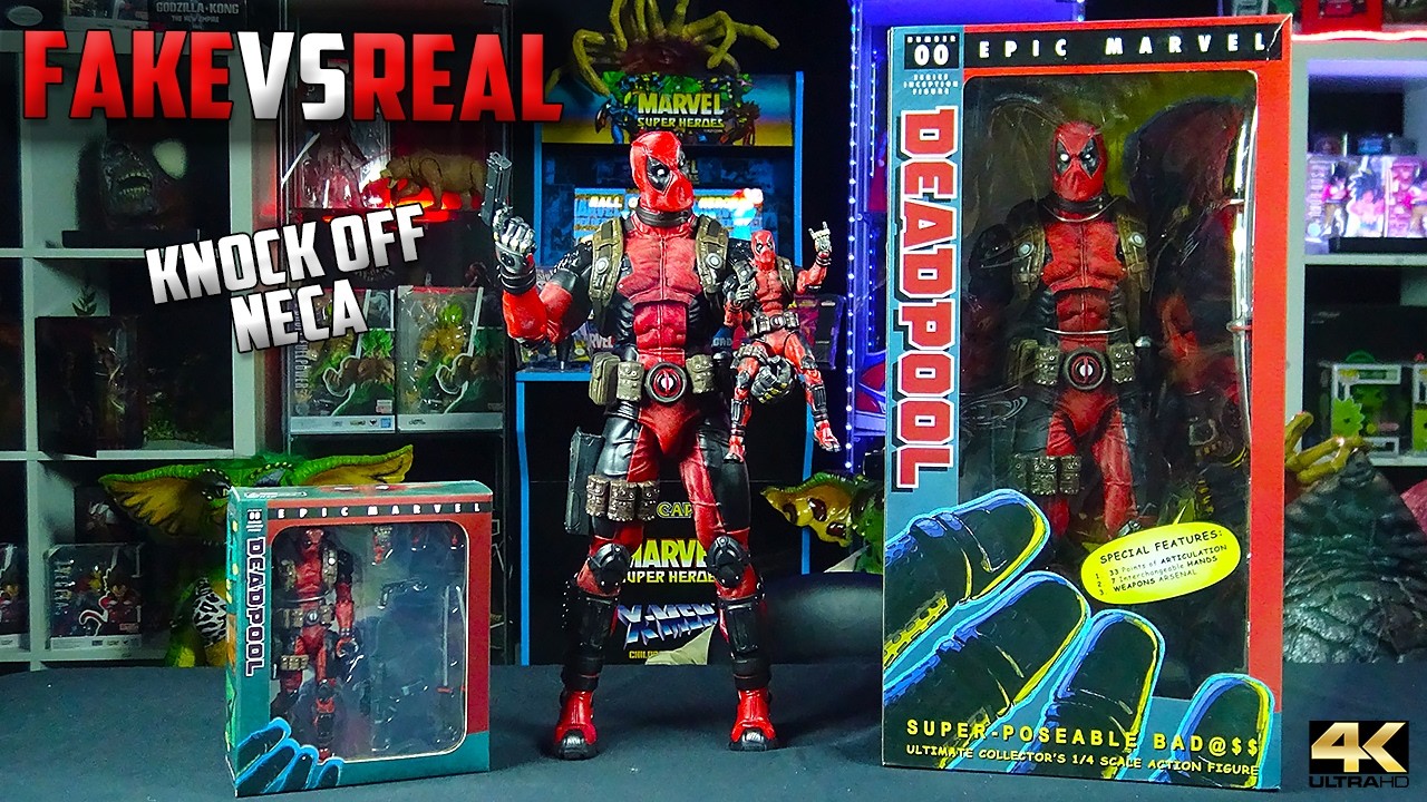 Neca Deadpool 1/4 Scale Knock Off? Fake Vs Real Part 1 in 4K