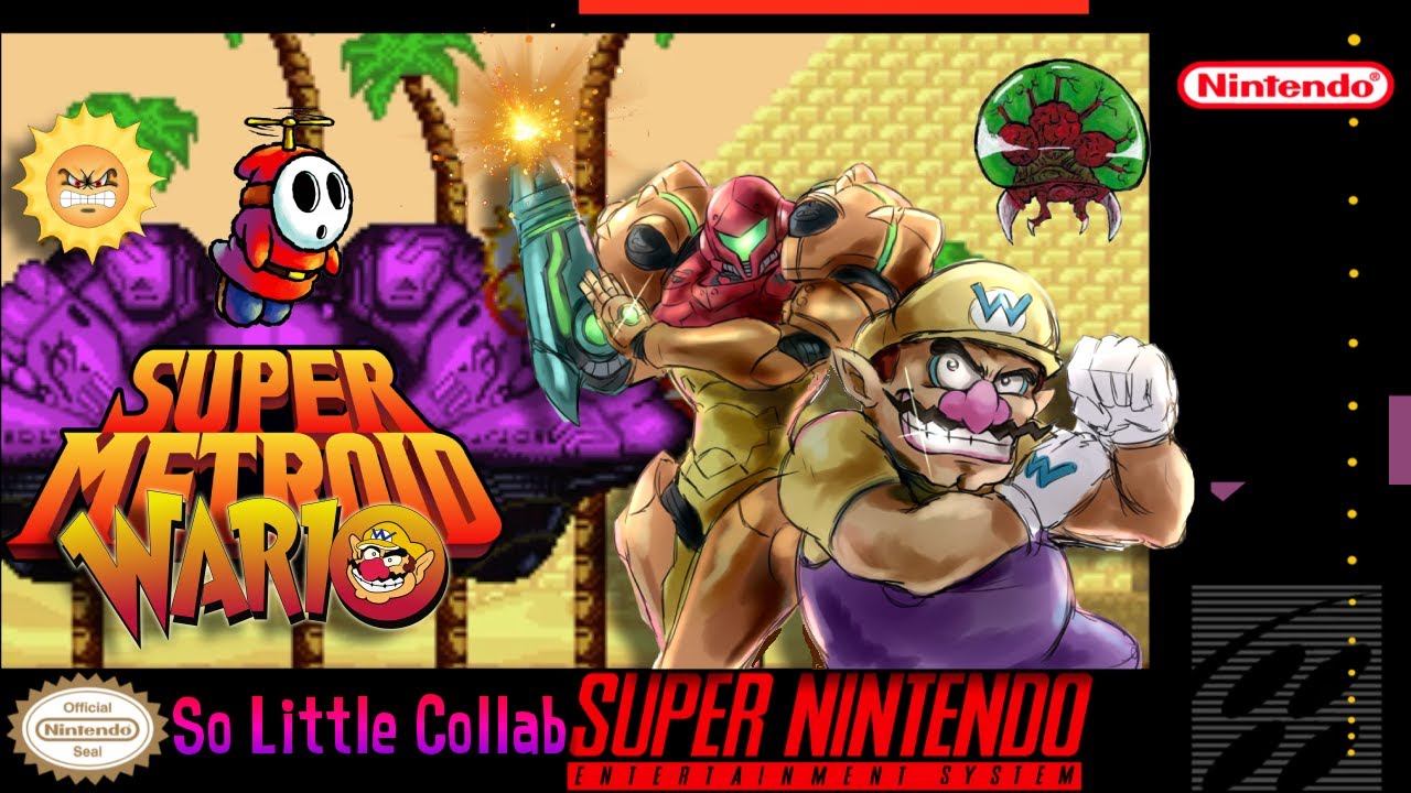 Super Metroid: So Little Collab - Playing as Wario (Hack) SNES