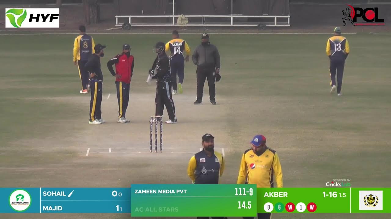 PCL Friends League -2025 || Zameen Media Pvt Ltd. VS AC All Stars