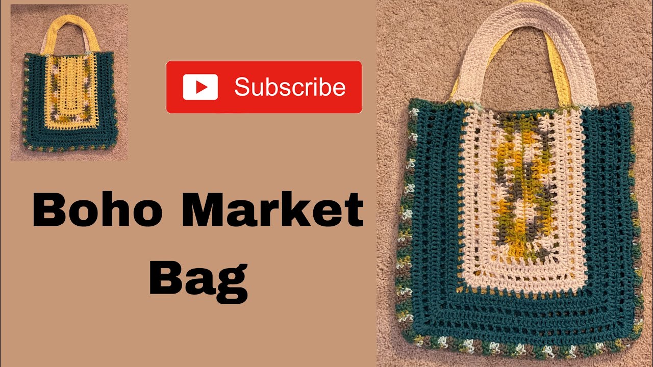 Boho Market Bag Crochet Tutorial