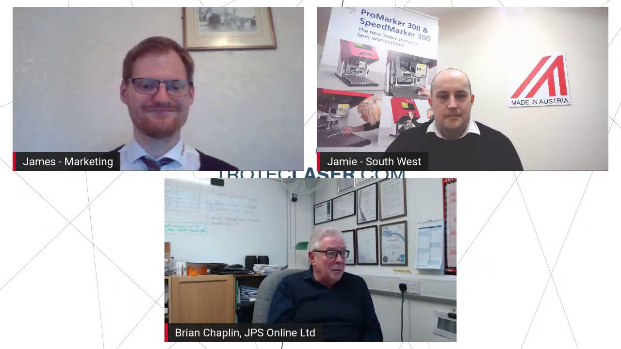 Trotec UK Live: In Conversation with JPS Online Ltd | Trotec Laser