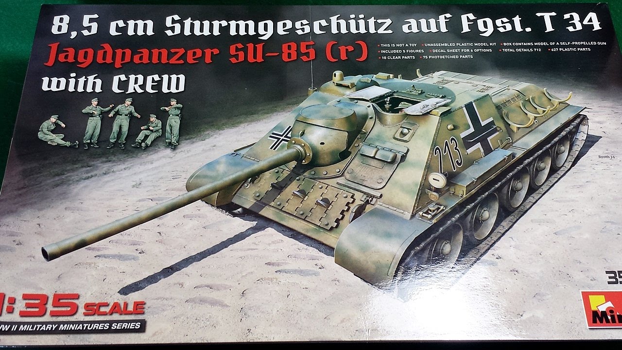 Jagdpanzer SU-85 (r) MiniArt 35229 in-box review