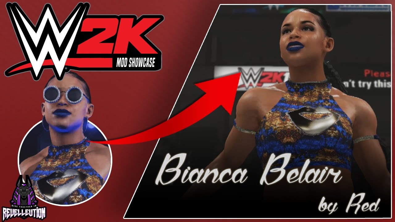 WWE 2K Mod Showcase: Bianca Belair Mod Update! #WWE2KMods #WWE #BiancaBelair
