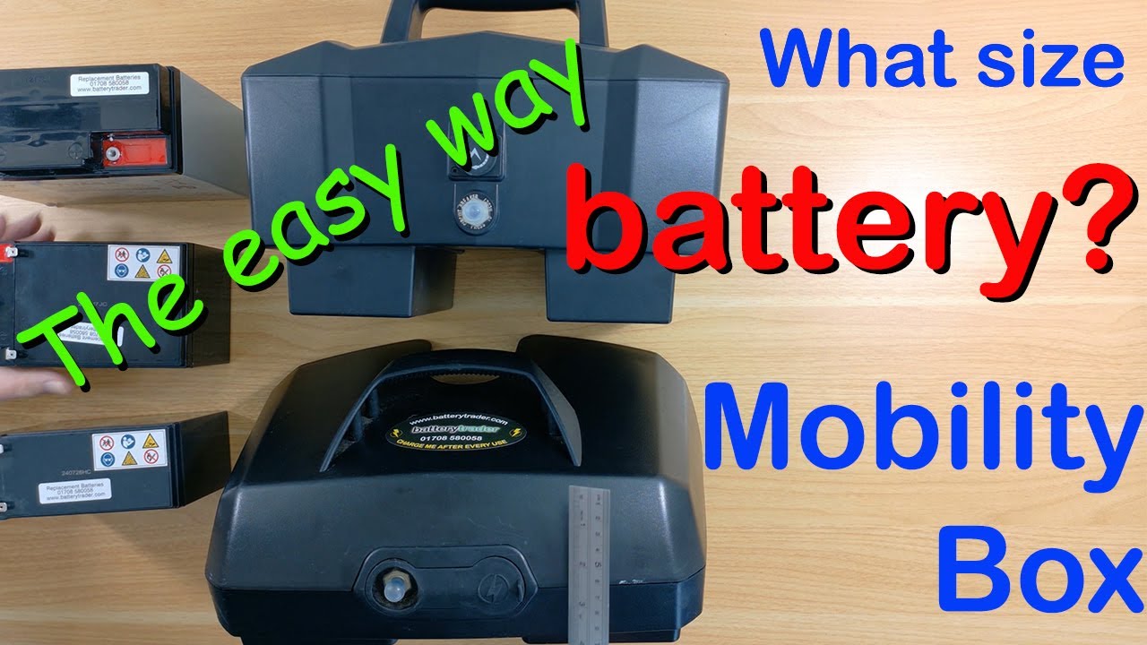 What size mobility scooter battery do I need for my box?