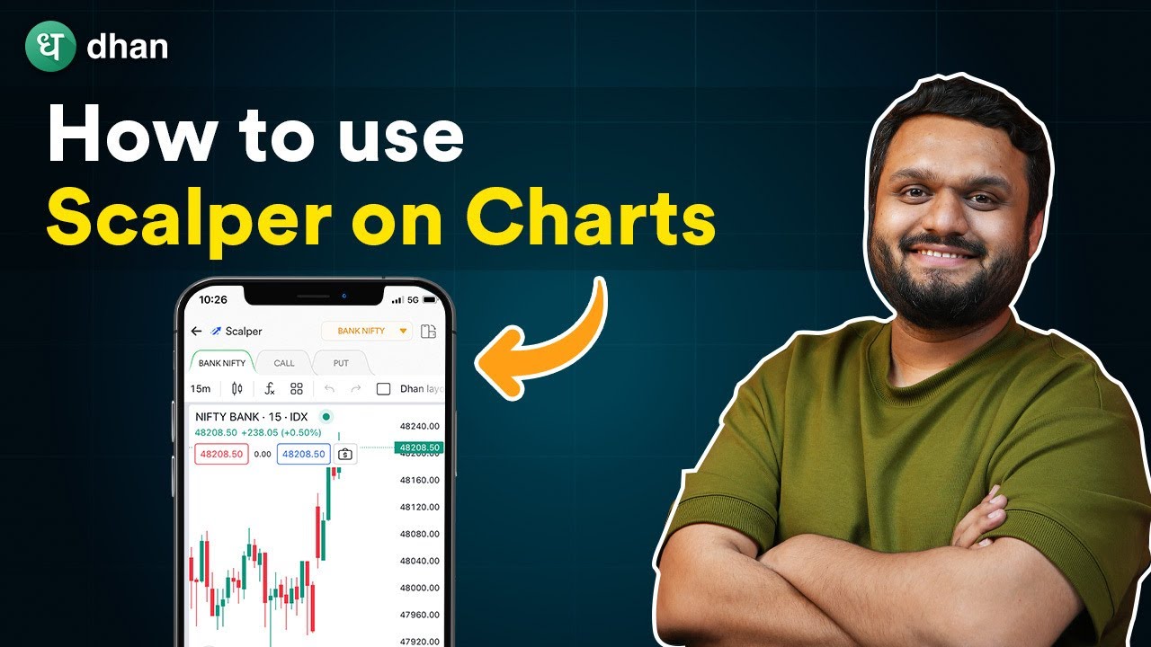 How to use Scalper on Charts on Options Trader App Explained in Hindi | Dhan