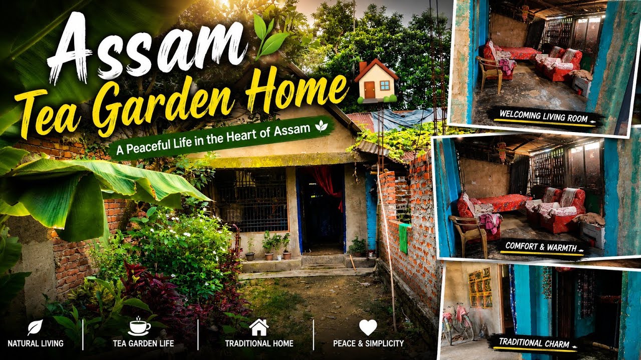 Assam Tea Garden Home | A Simple & Peaceful Village Life #Amon Munda Journey