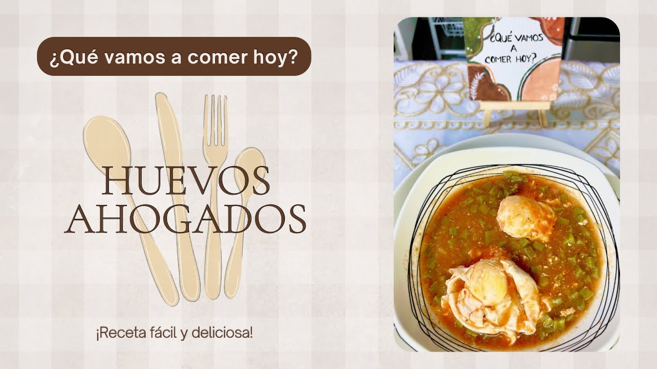 Receta fácil y rápida! Deliciosos huevos ahogados 🍳
