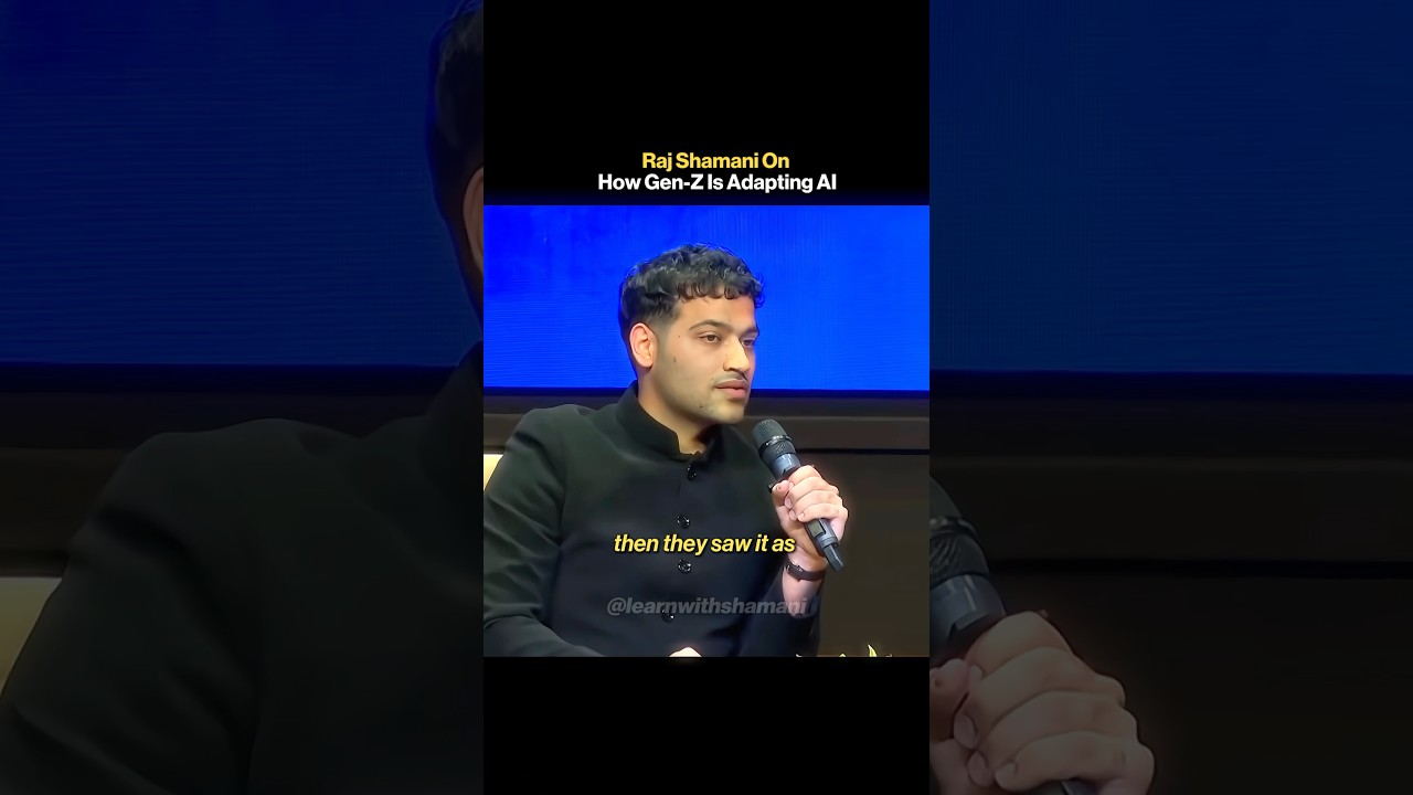 How GenZ is adapting AI? #rajshamani #motivation #podcast #india #inspiration ￼
